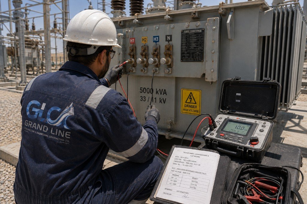 Testing & Commissioning – Mitham Al-Tammar 33 kV Station